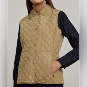 Lauren Ralph Lauren Blue Quilted Women’s Vest - M - NWT